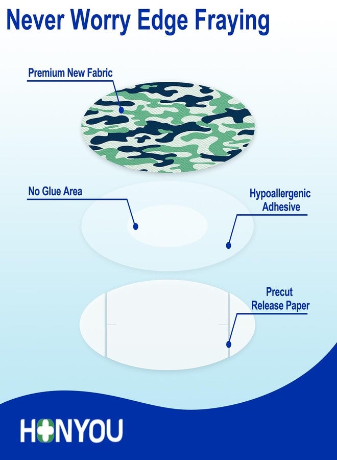 HONYOU 15Pack Dexcom G7 Over Patches Waterproof Stelo Overpatch 15 Days Long Lasting Camo Print Pattern CGM Sensor Covers Without Hole, Sweatproof, Hypoallergenic & Latex-Free - Image 4